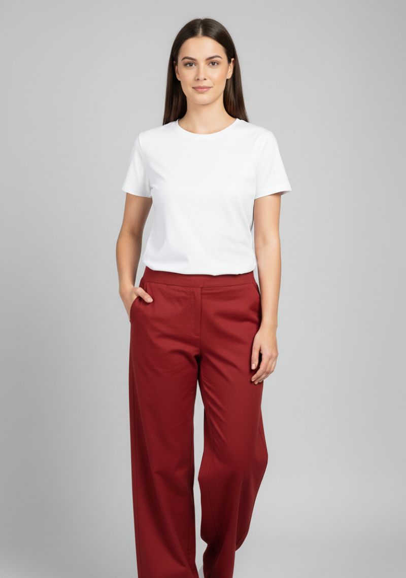 WOMENS PALAZZO - AESTHETIC MAROON