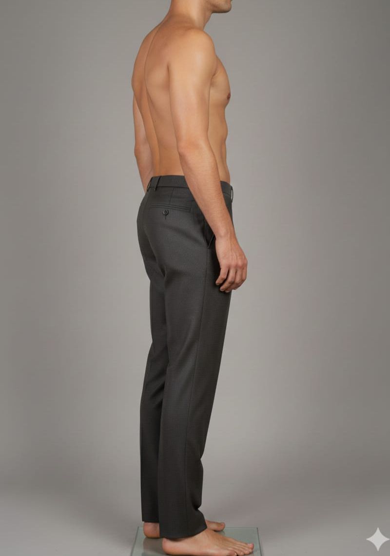 Mens Formal Trouser - Black Dots(ED)