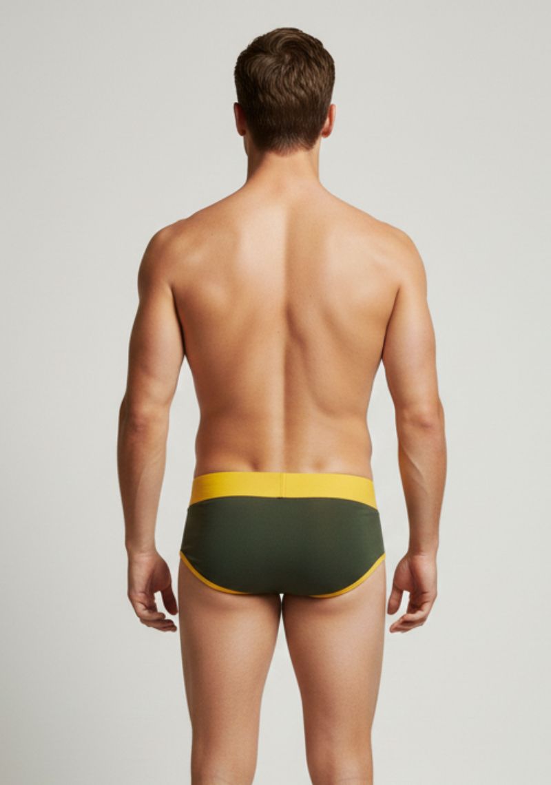 MENS BRIEFS [MD] - OLIVE GREEN
