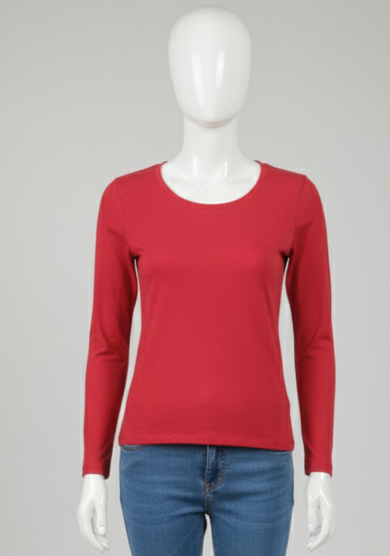 WOMENS T-SHIRT [MD] - DARK RED