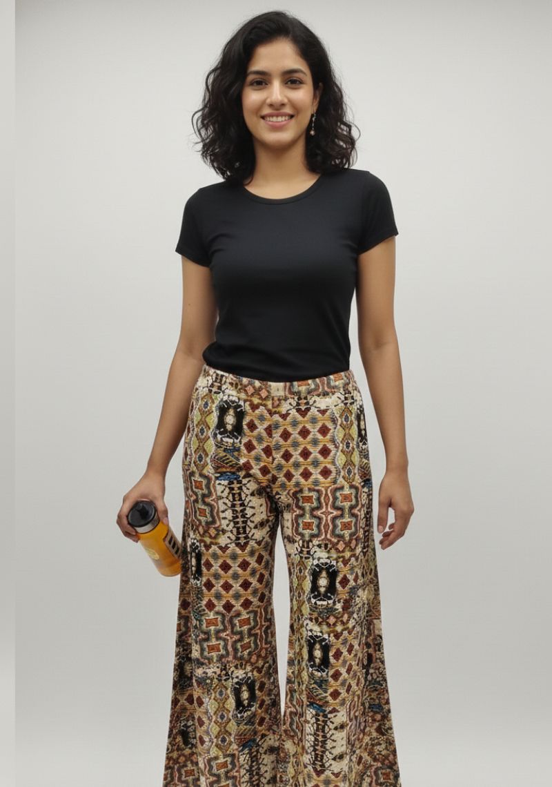 WOMENS PALAZZO [SL]  - MIXED COLOUR