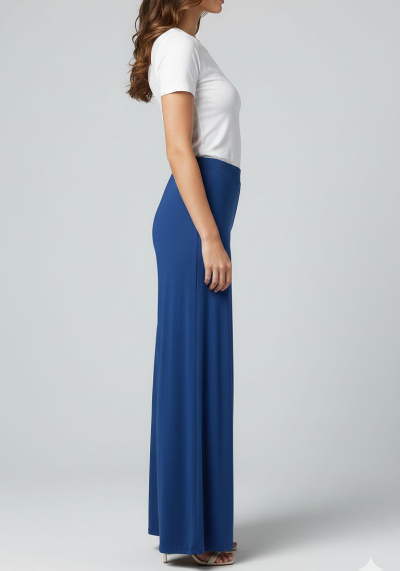 WOMENS PALAZZO - TRYPAN BLUE