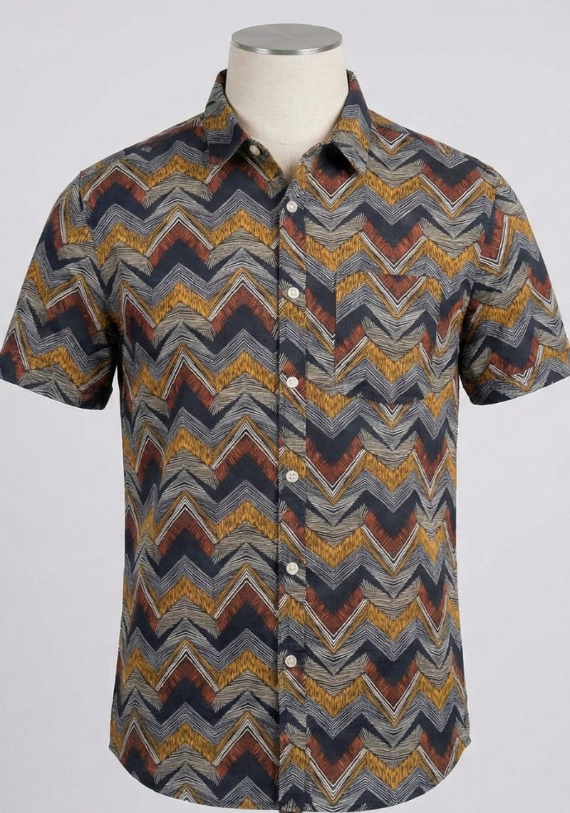 SHIRT - BROWN [MULTI COLOUR CHECKED ]