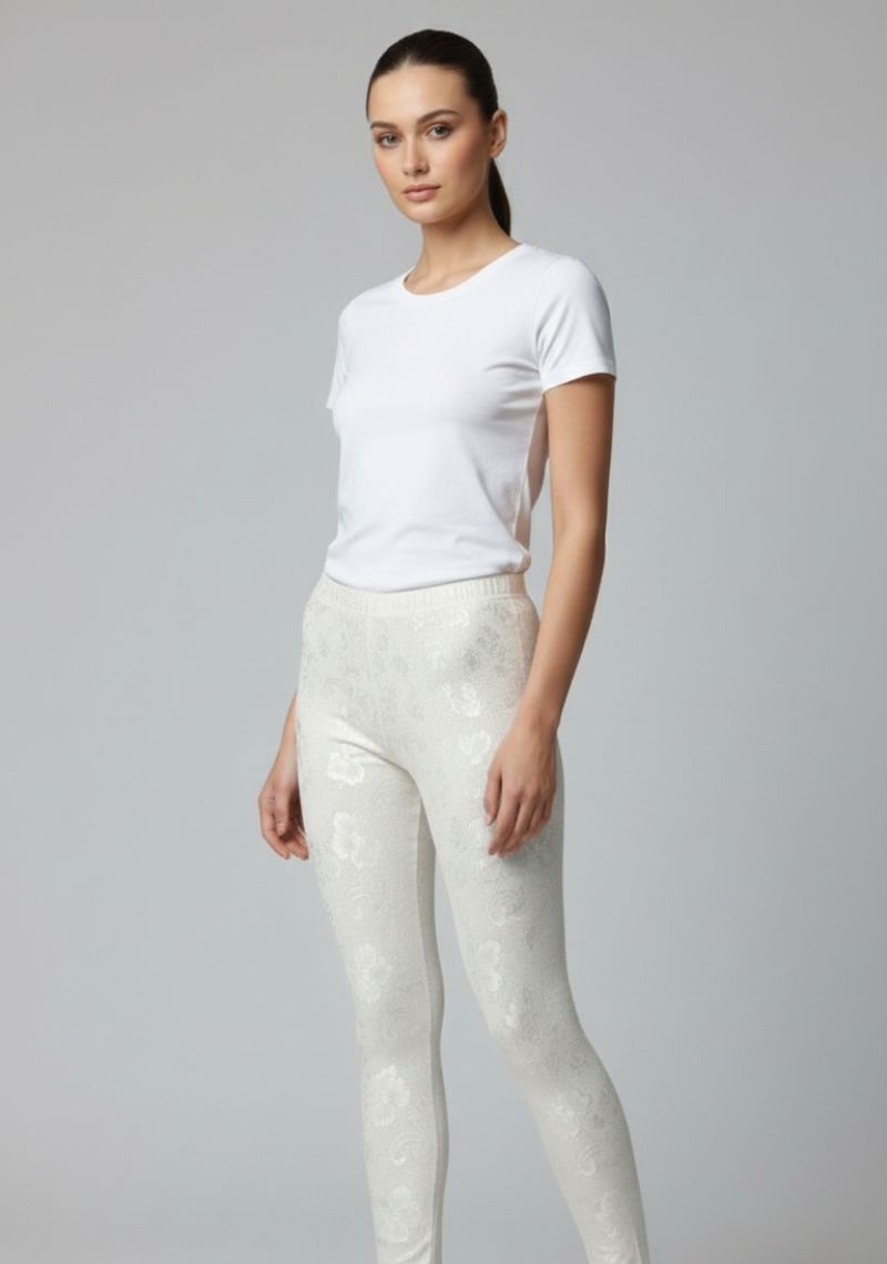 WOMENS LEGGINGS [MD] - WHITE