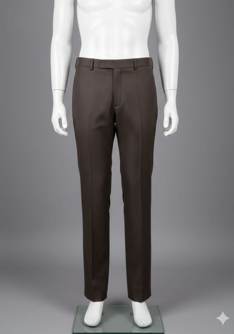 Mens Formal Trouser - Dark Brown(ED)