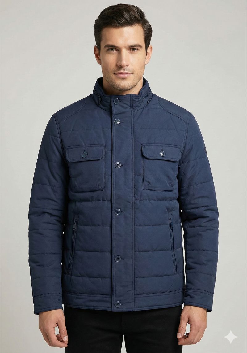 WINTER JACKET - PLAIN DARK BLUE