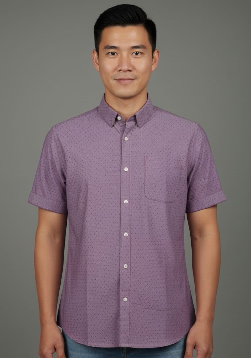 SHIRT - DARK PLAIN PURPLE