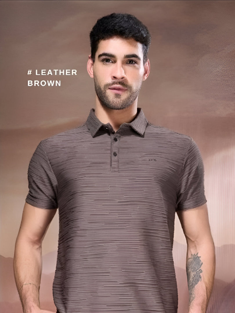 Brown - chain knit fabric