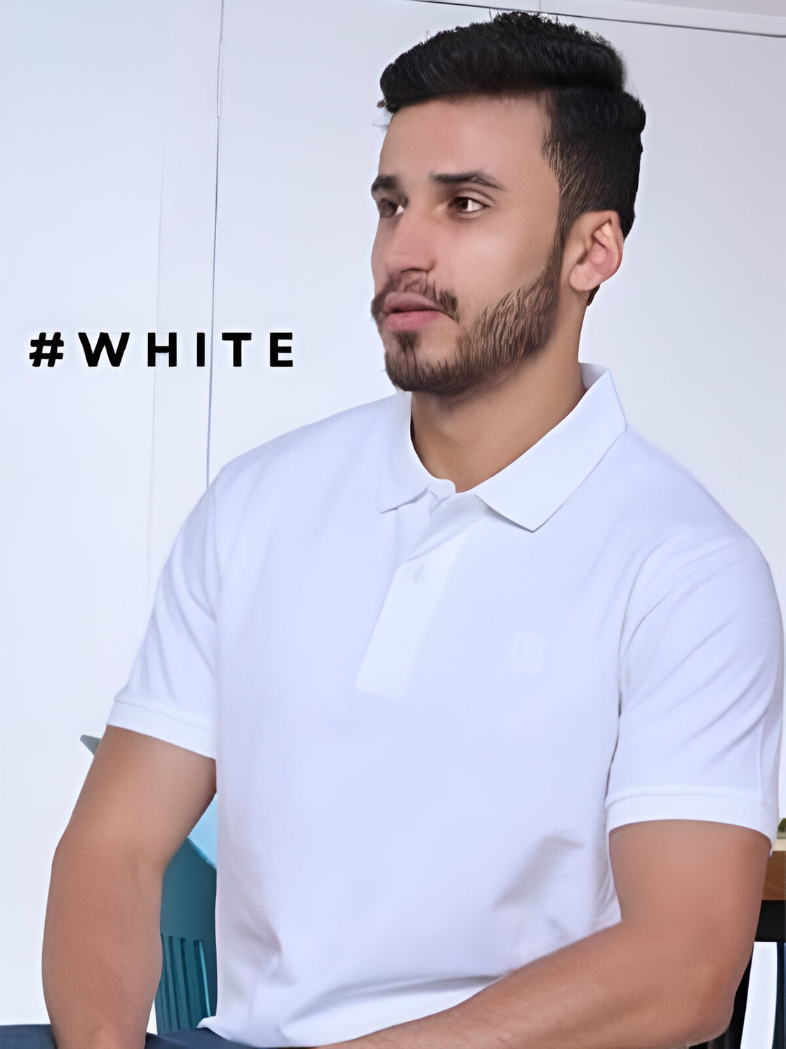 White - cotton pique lycrra fabric