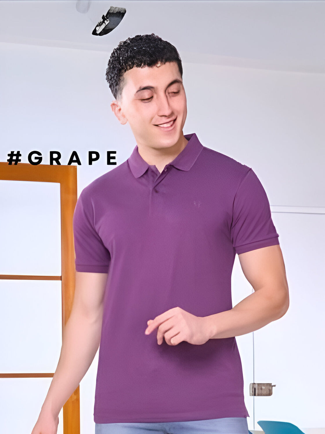 Purple - cotton pique lycrra fabric