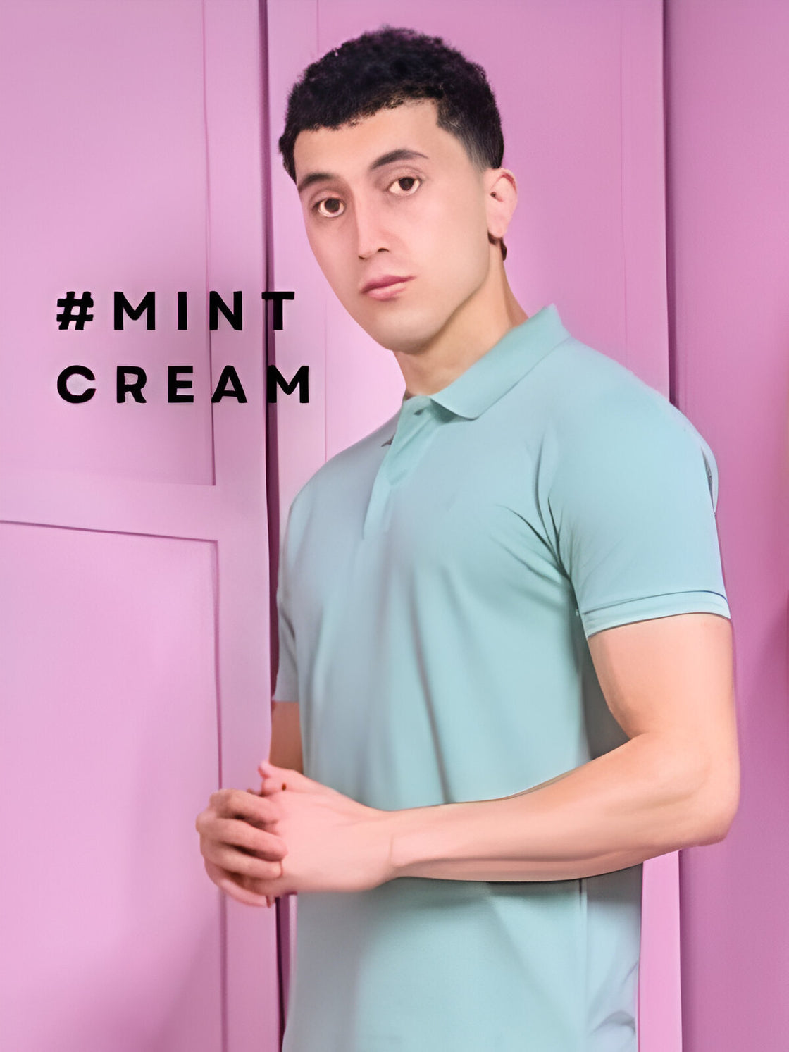 Green -cotton pique lycrra fabric