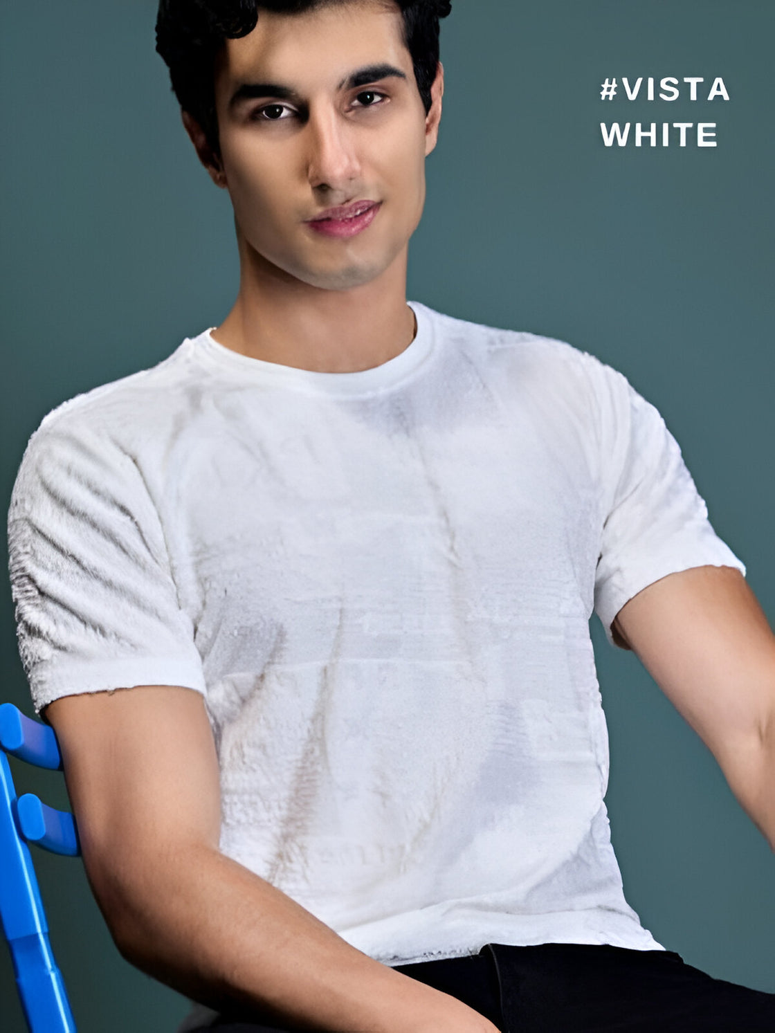 Milk white - Terry cotton jacquadr fabric