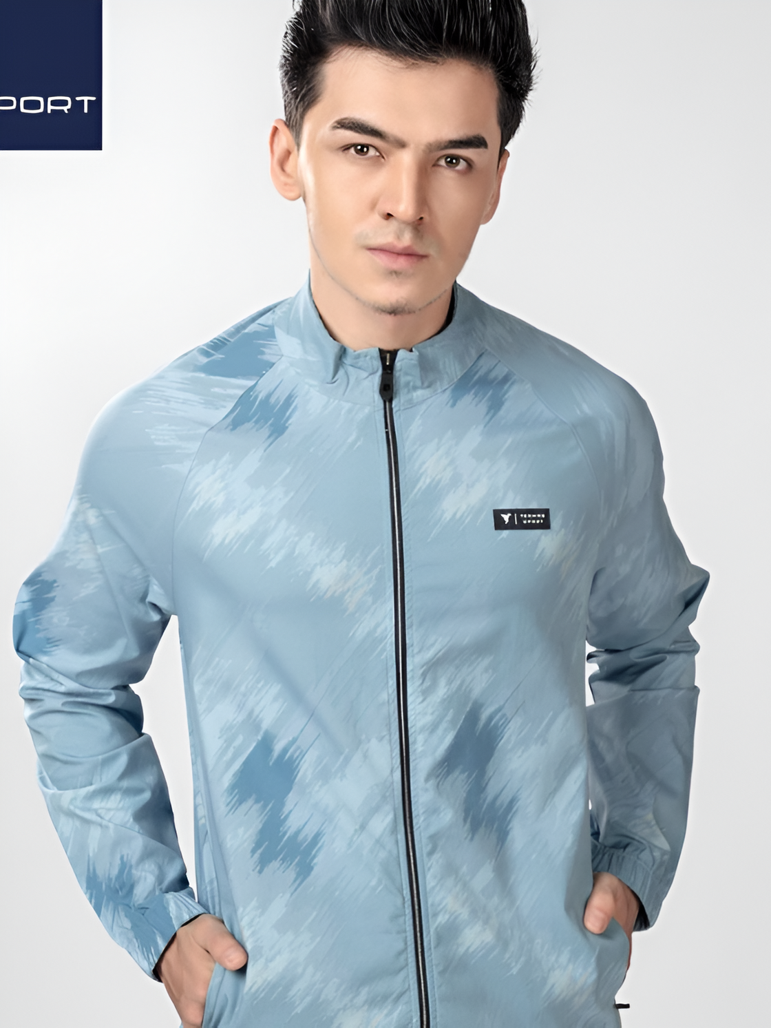 Woven all over printed jacket