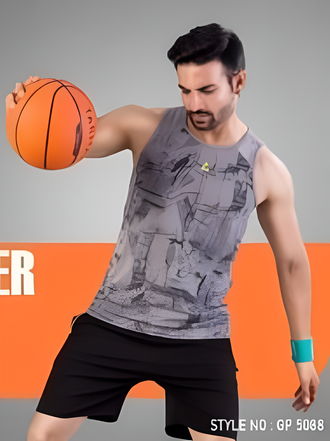 Light grey -  micro polyester fabric vest