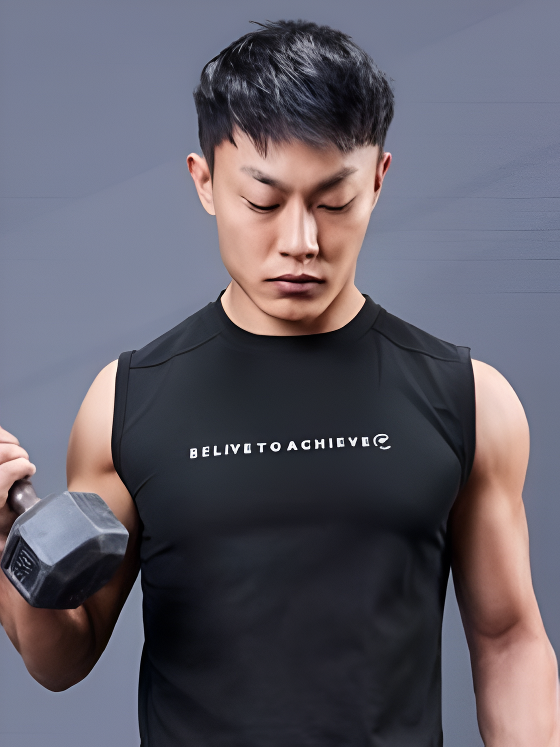 Black - micro dot knit vest