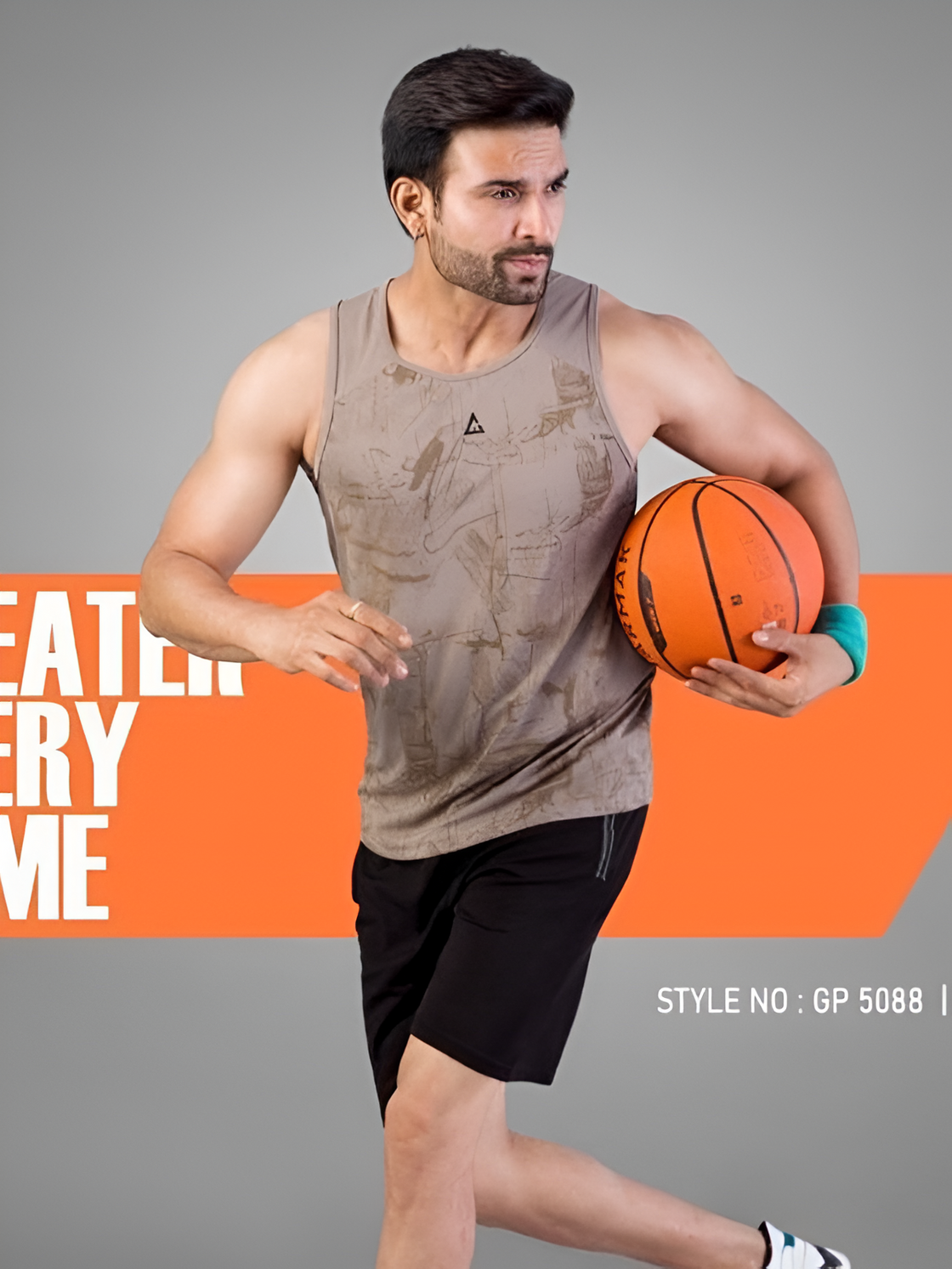 Brown  -  micro polyester fabric vest