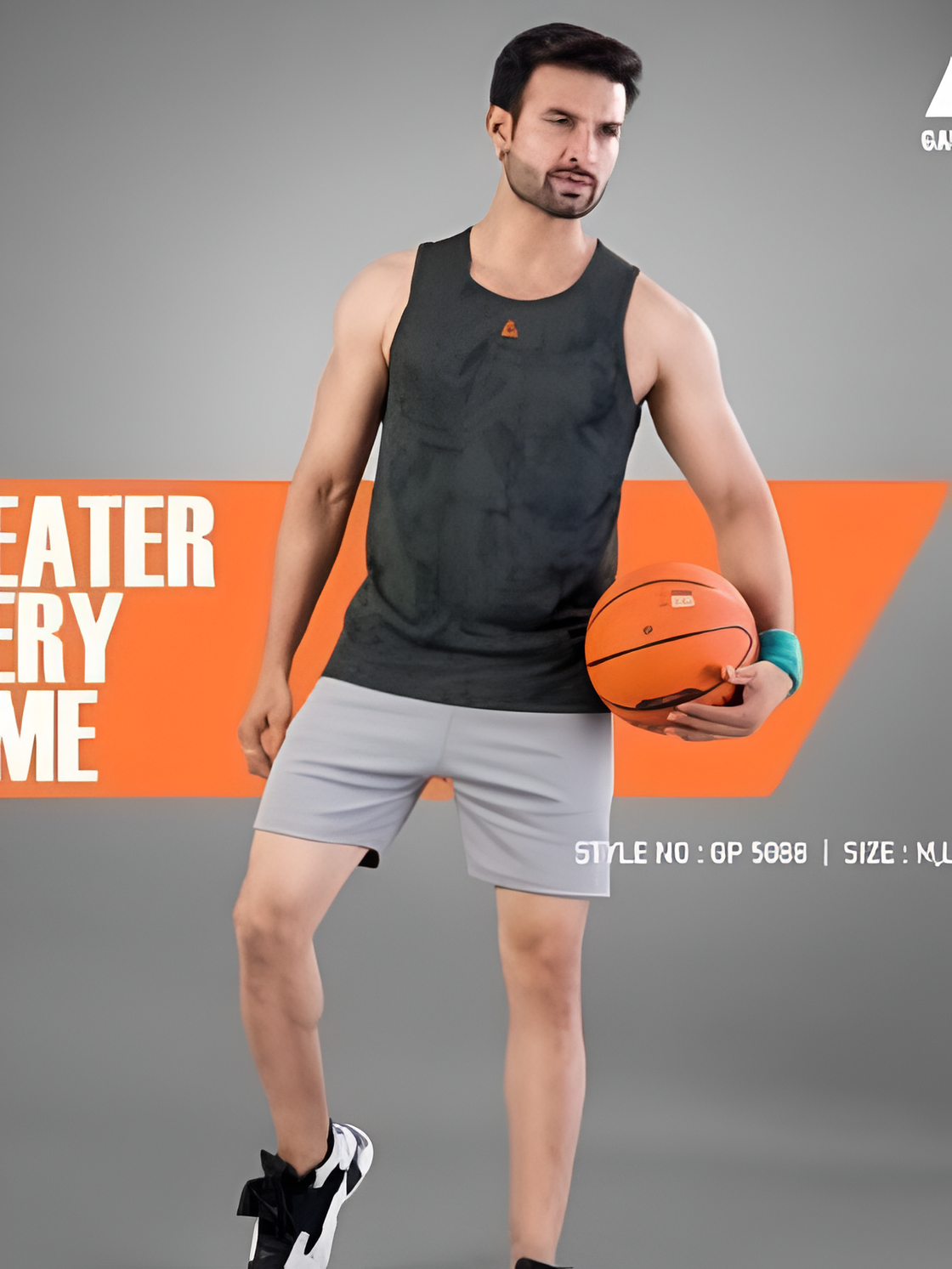 Black with dark  grey -  micro polyester fabric vest