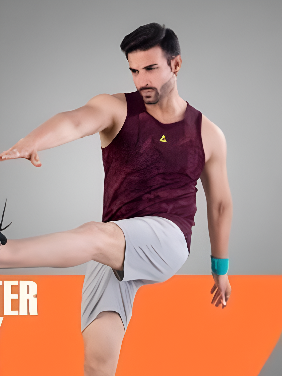 Red -  micro polyester fabric vest