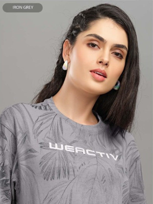 Grey - Womens T-shirt Round Neck