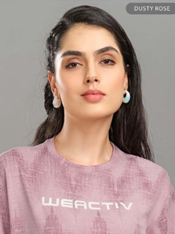 Pink - Womens T-shirt Round Neck