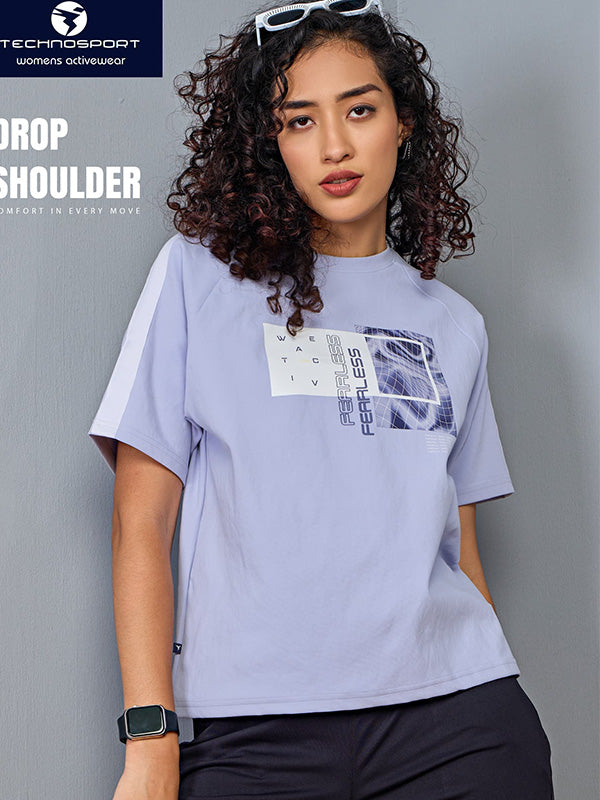 Violet - Womens Drop Shoulder T-Shirt