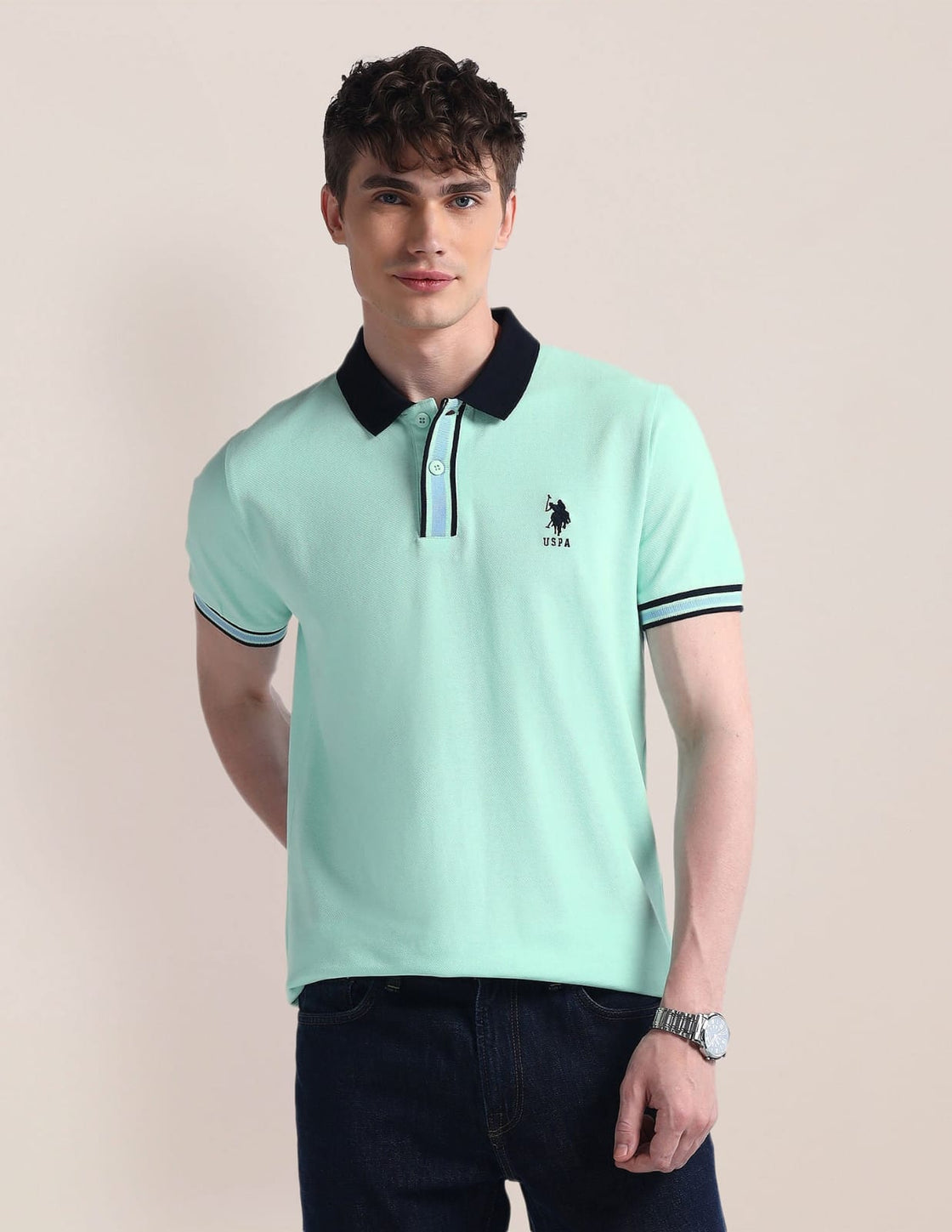 US POLO T SHIRTS (GREEN)