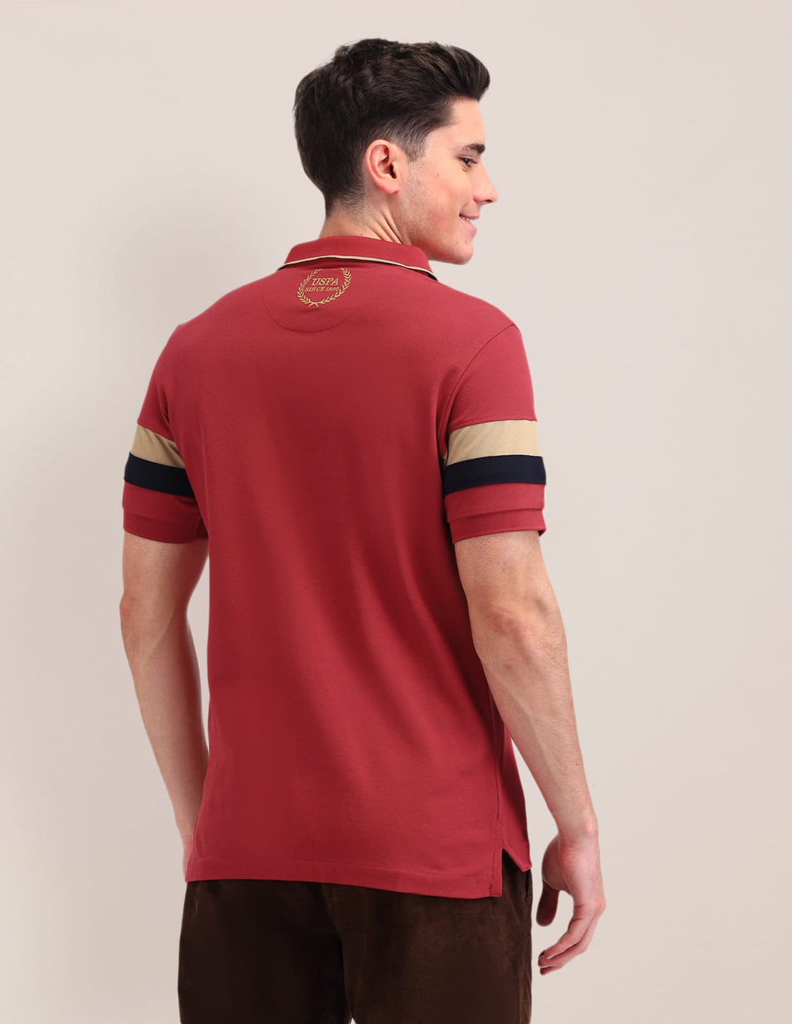 US POLO T SHIRTS (MAROON)