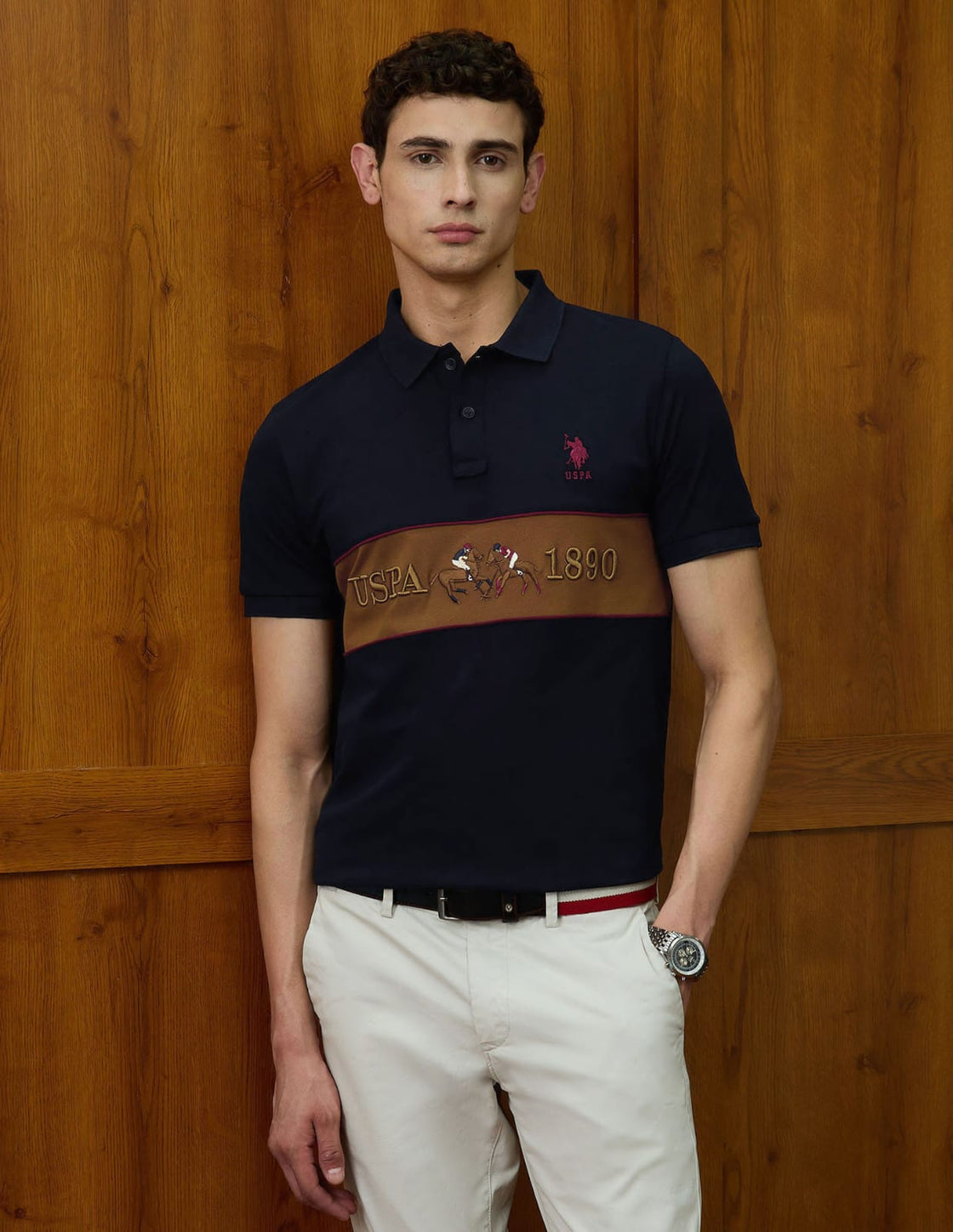 US POLO T SHIRTS (MID BLACK)