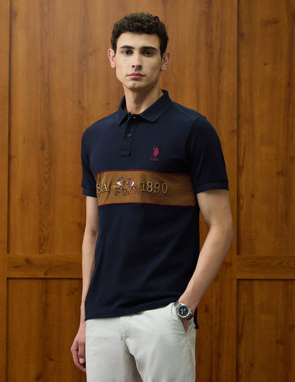 US POLO T SHIRTS (MID BLACK)