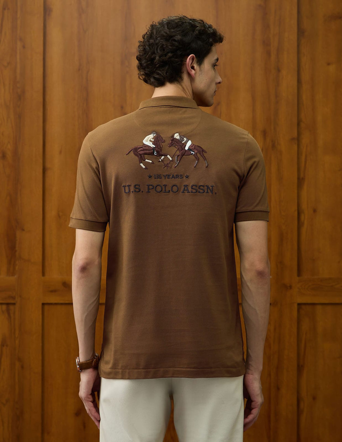 US POLO T SHIRTS (BROWN)