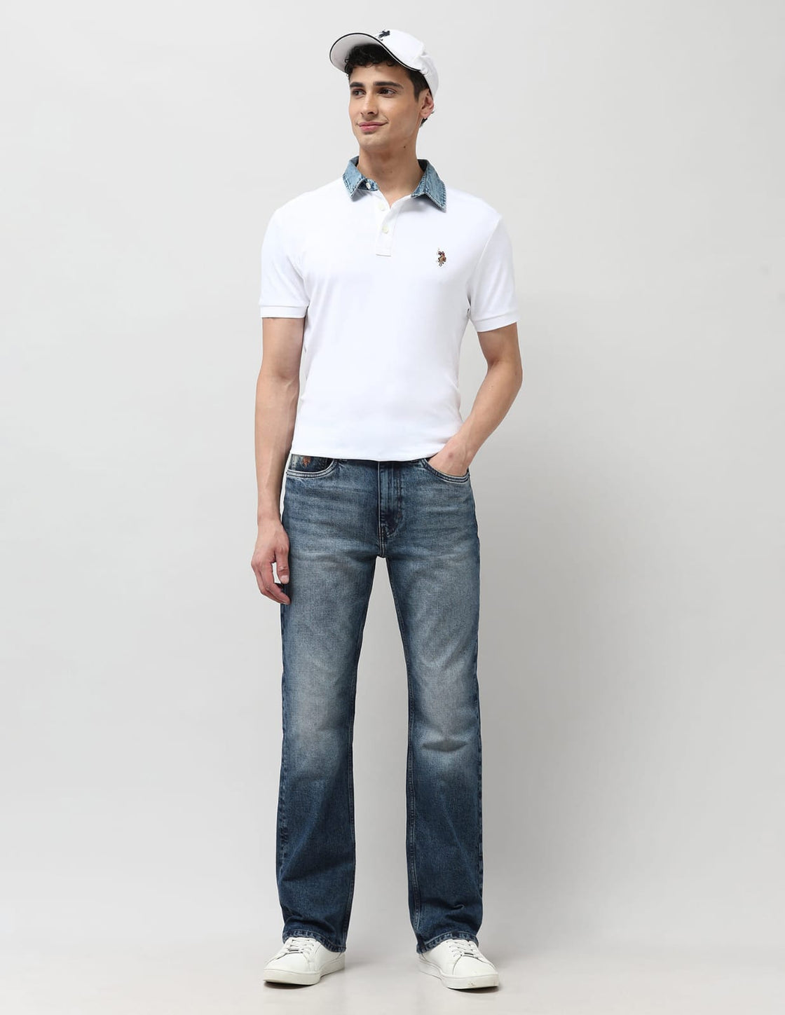 US POLO T SHIRTS (WHITE)