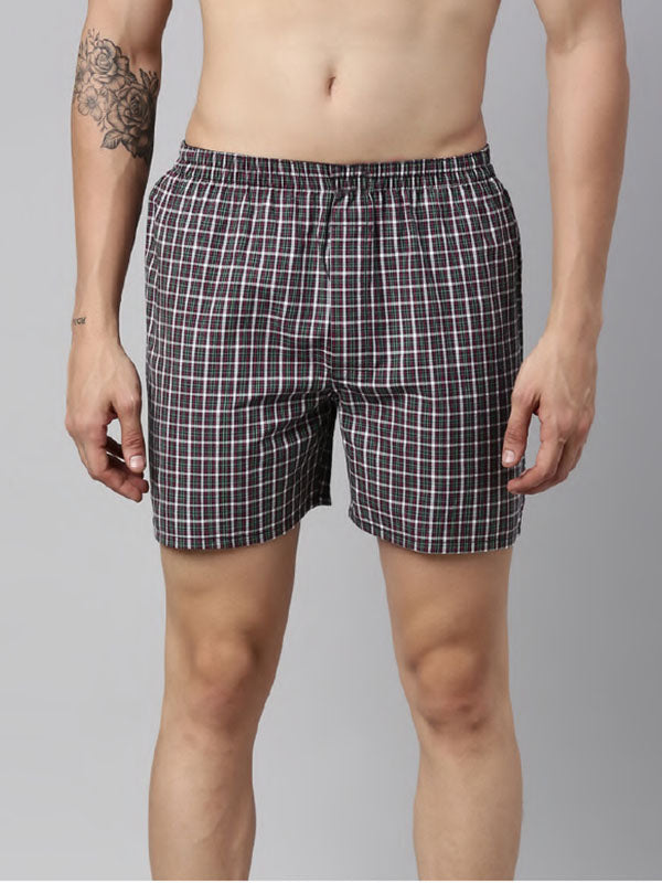Mens Cotton Boxers Brown