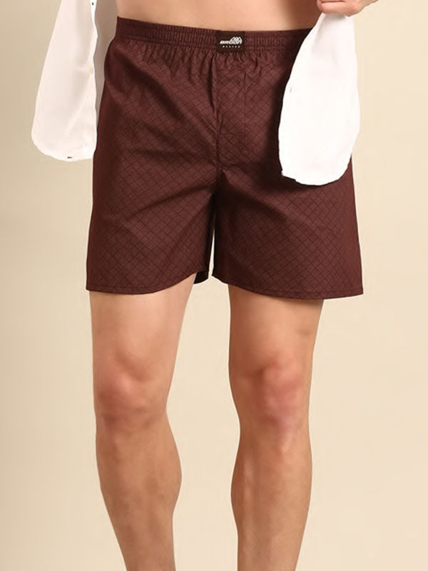 Red 100% Printed Cotton Fabric Shorts