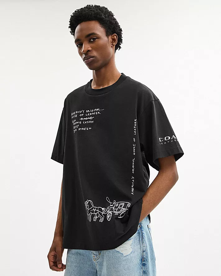 T SHIRT COACH (BLACK)