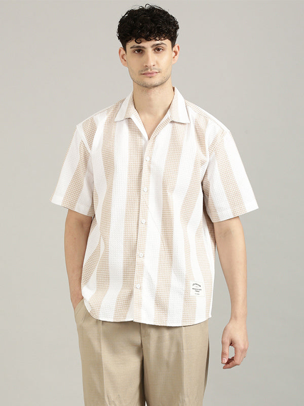 Mens 100% Textured Cotton Fabric