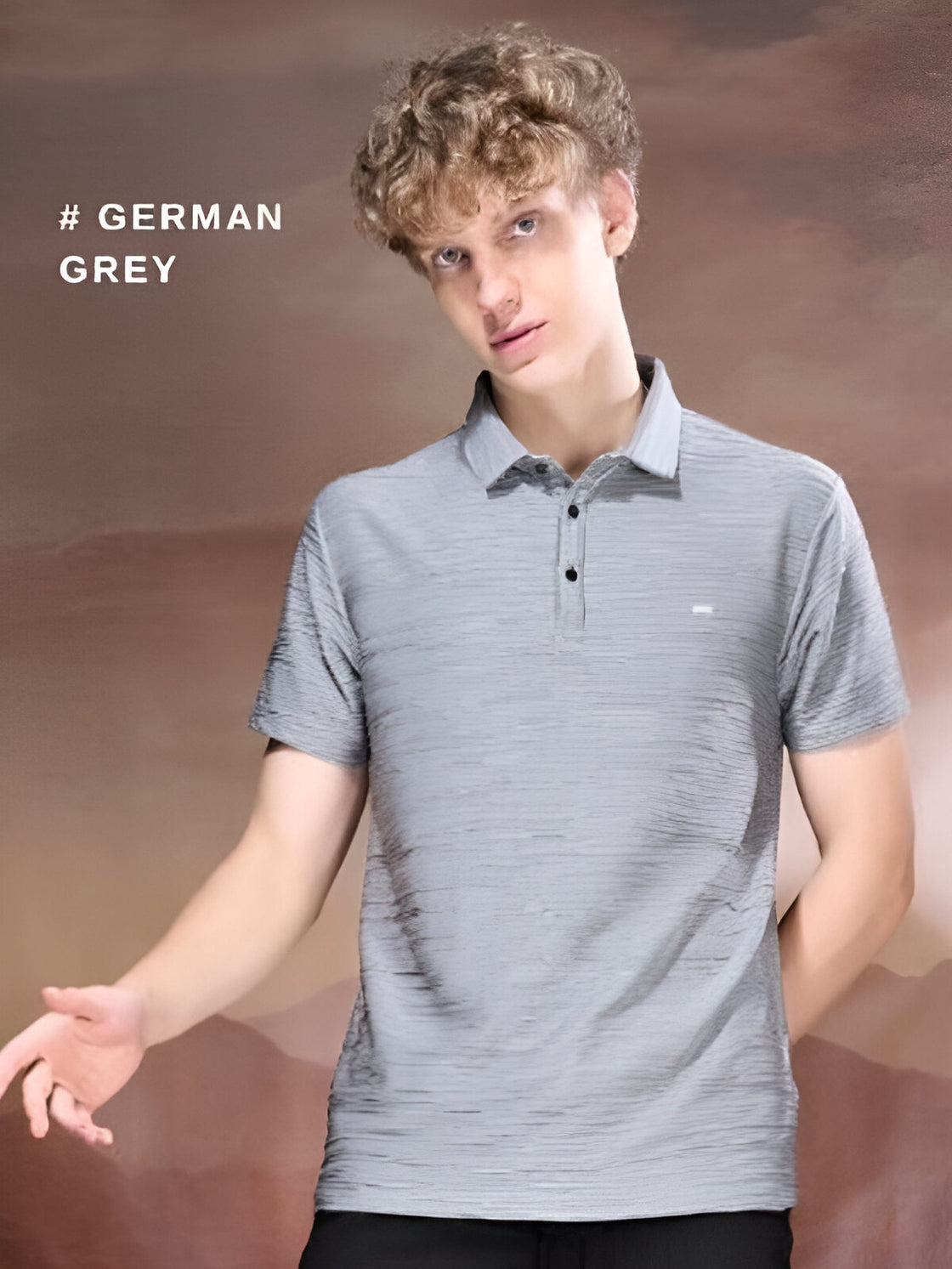 Grey - chain knit fabric