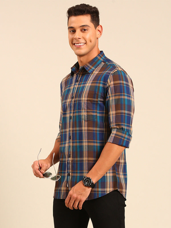 Mens Full Sleave Shirts - 100% Cotton Printed Shirts