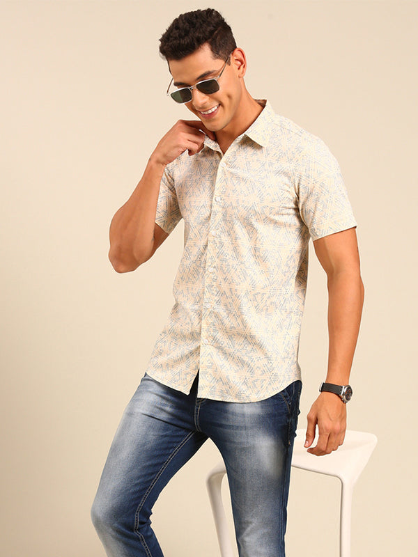 Cotton Lycra Facbric Shirt For Men