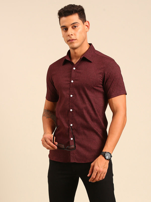 Cotton Lycra Facbric Shirt For Men