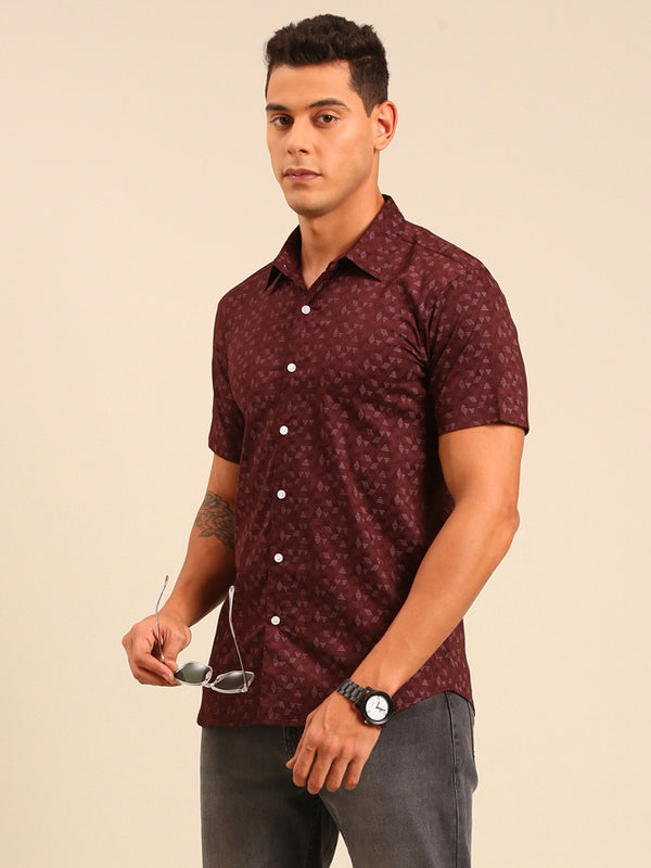 Cotton Lycra Facbric Shirt For Men