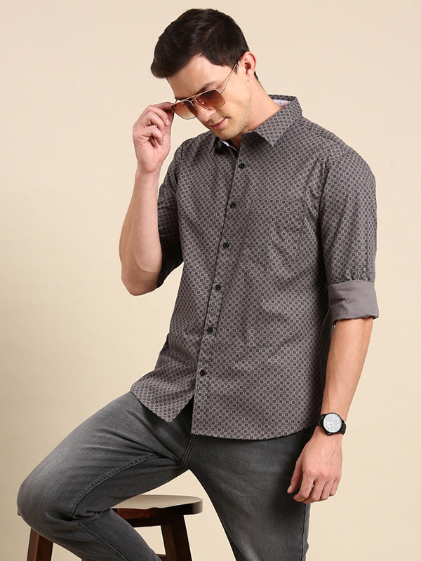Mens Full Sleave Shirts - 100% Cotton Printed Shirts