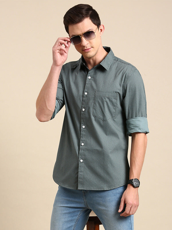 Mens Full Sleave Shirts - 100% Cotton Printed Shirts