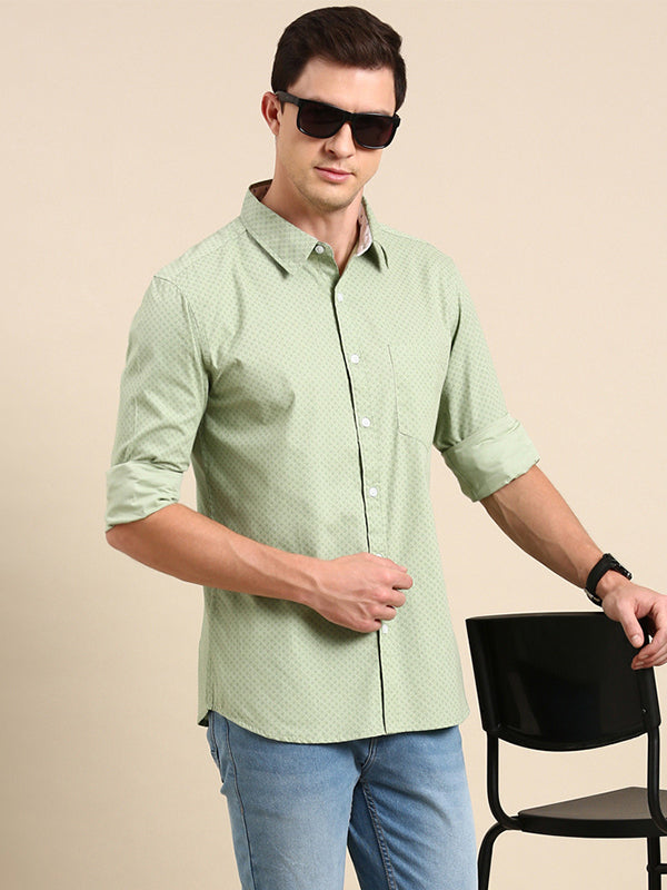 Mens Full Sleave Shirts - 100% Cotton Printed Shirts