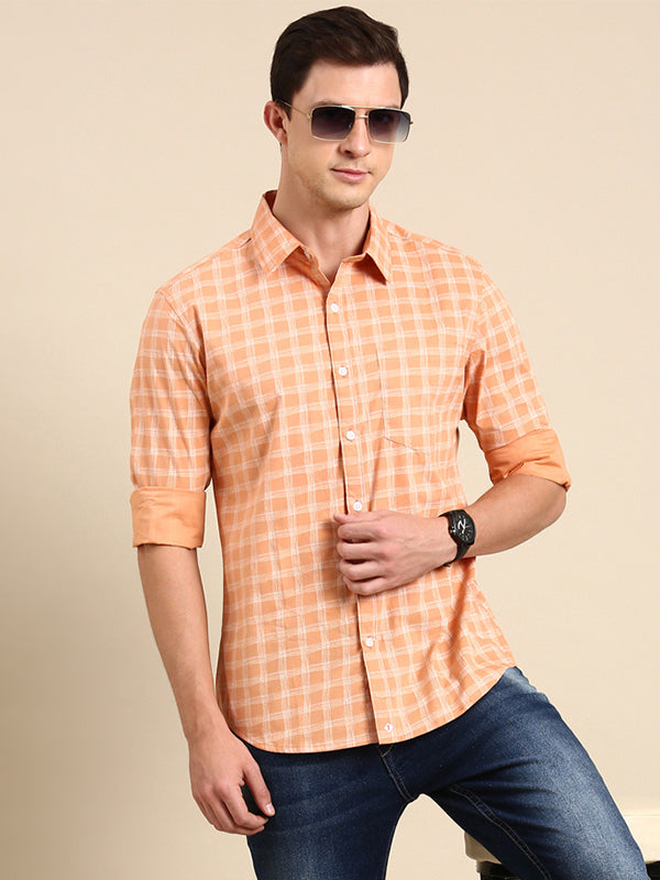 Mens Full Sleave Shirts - 100% Cotton Printed Shirts