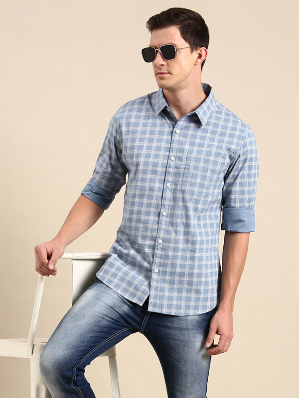 Mens Full Sleave Shirts - 100% Cotton Printed Shirts
