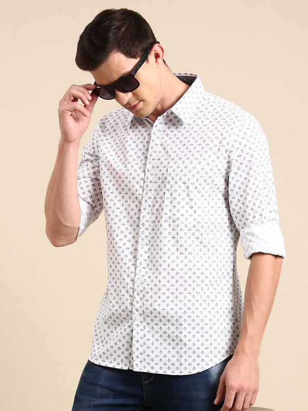 Mens Full Sleave Shirts - 100% Cotton Printed Shirts