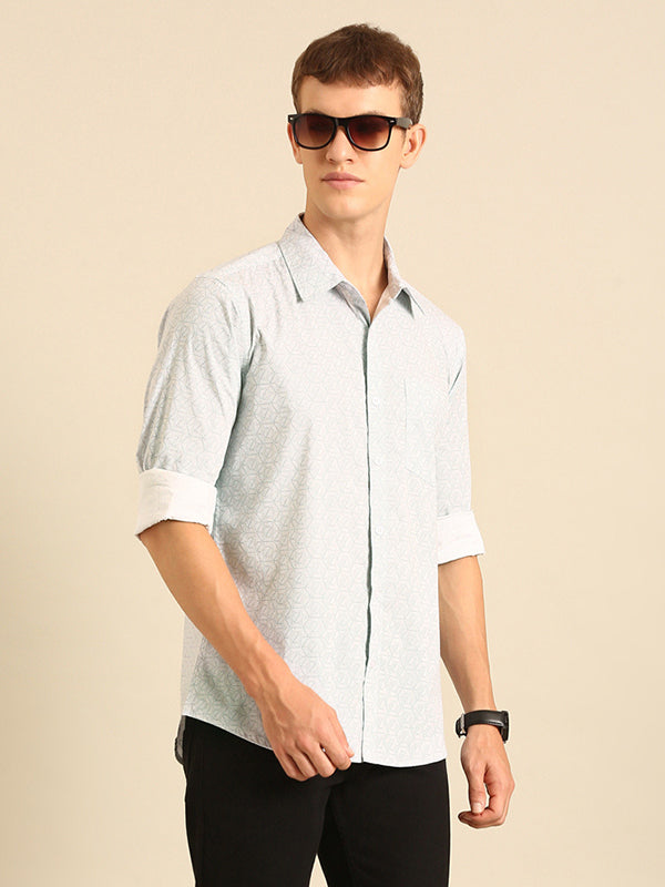 Mens Full Sleave Shirts - 100% Cotton Printed Shirts