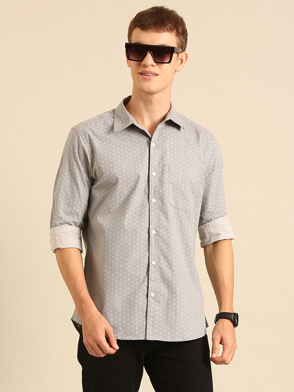 Mens Full Sleave Shirts - 100% Cotton Printed Shirts
