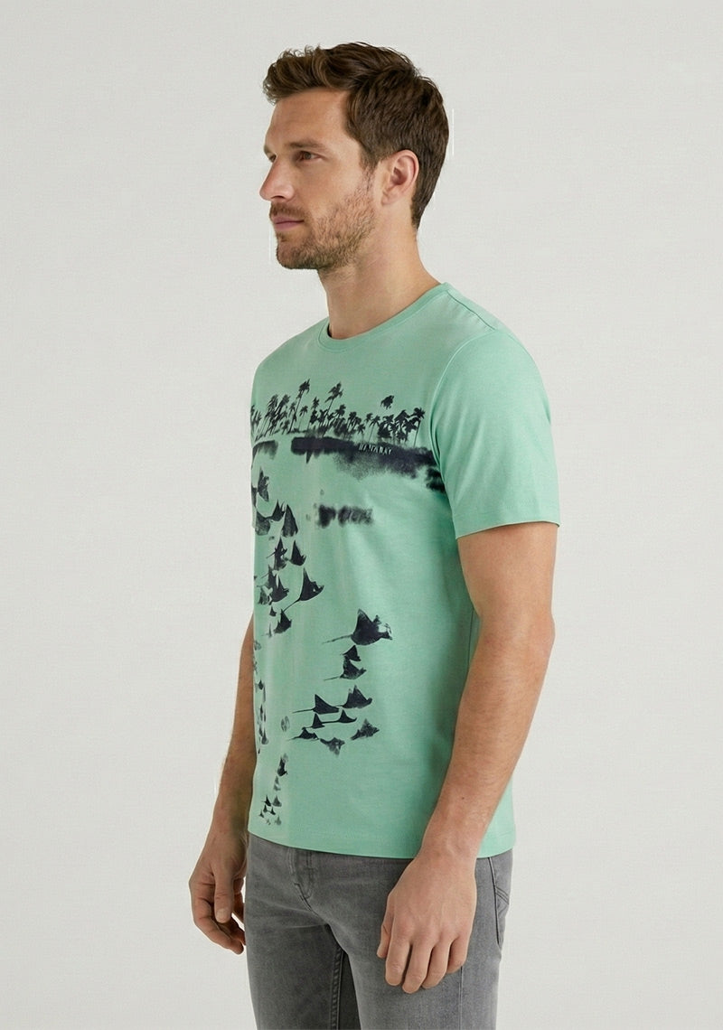 LEE COOPER T-SHIRT R\N [GREEN]