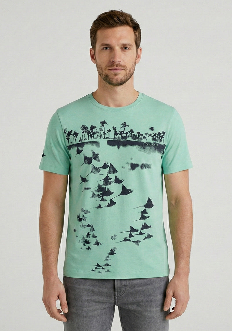 LEE COOPER T-SHIRT R\N [GREEN]